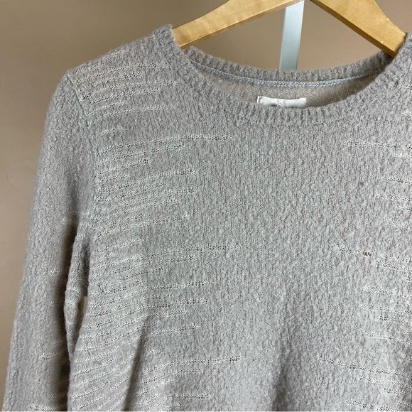 Lou & Grey Small Merino Wool Blend Crewneck Sweater Neutral Womens Beach - Picture 7 of 7